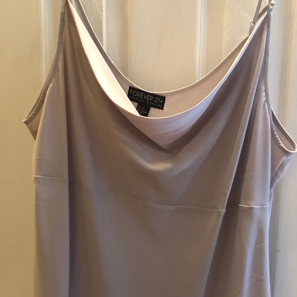 NWT Forever21 Gray spaghetti strap dress